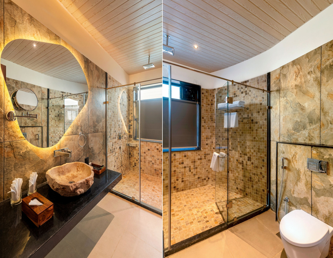 Bathroom 4, The Qualia Resort Club & Brewery, Udaipur