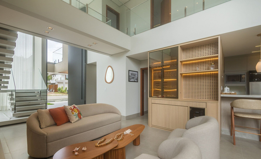 Living area, Condo w/ Pool 600m From the Beach in Arraial D'ajuda - CRP, Porto Seguro