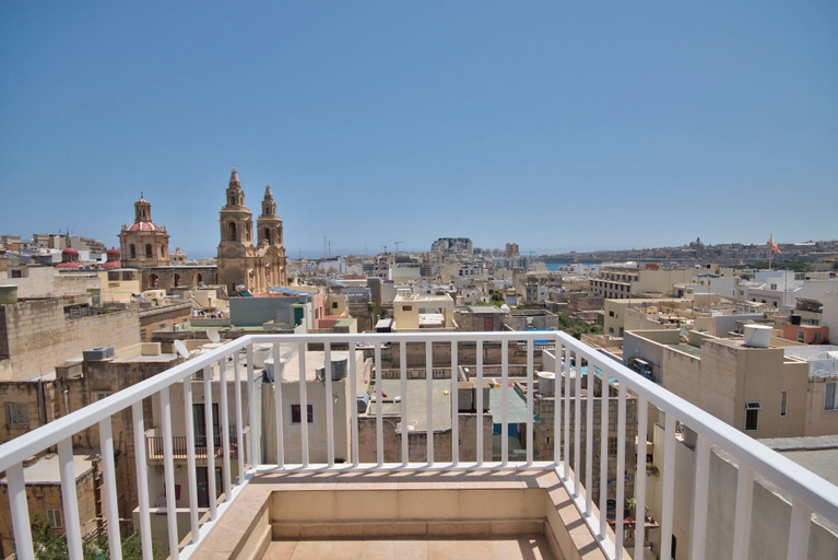 Balcony 2, Stunning City Views Sliema Duplex Penthouse