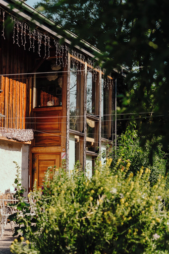 Exterior detail, L'Auberge du Moulin de Léré, Haute-Savoie