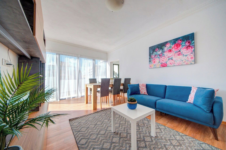 Living room, Sliema Sea View Jacuzzi Penthouse