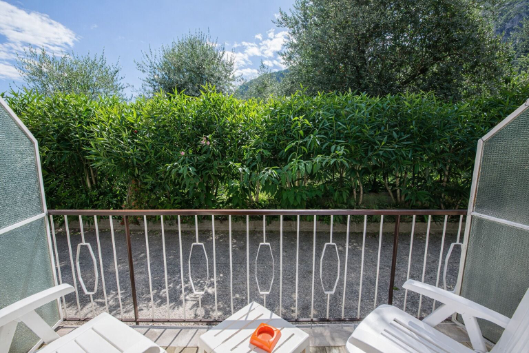 View from room 2, Hotel Garden, Brescia