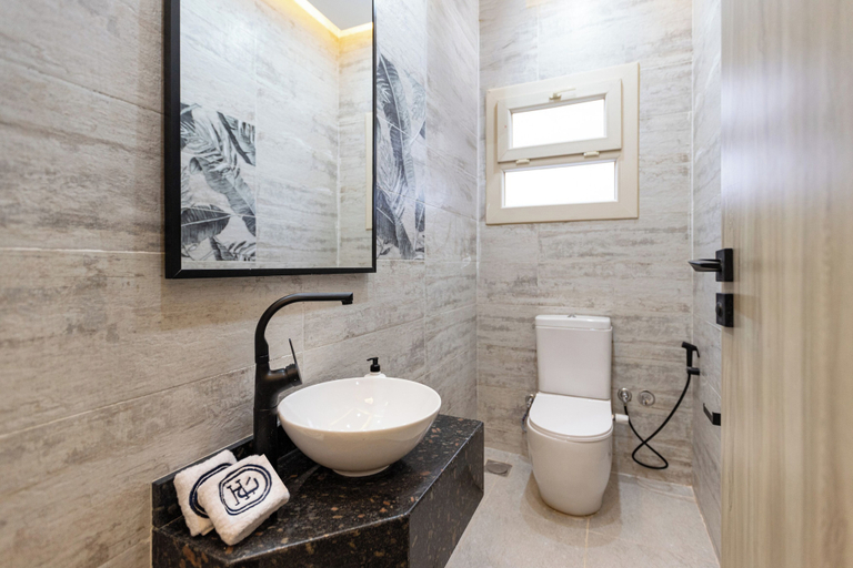 Bathroom 2, Luxury 3BR 247 Front Desk - BH-73-SB-1, New Cairo City