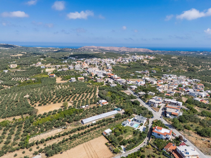 Aerial view, Angeliana Villa, Crete