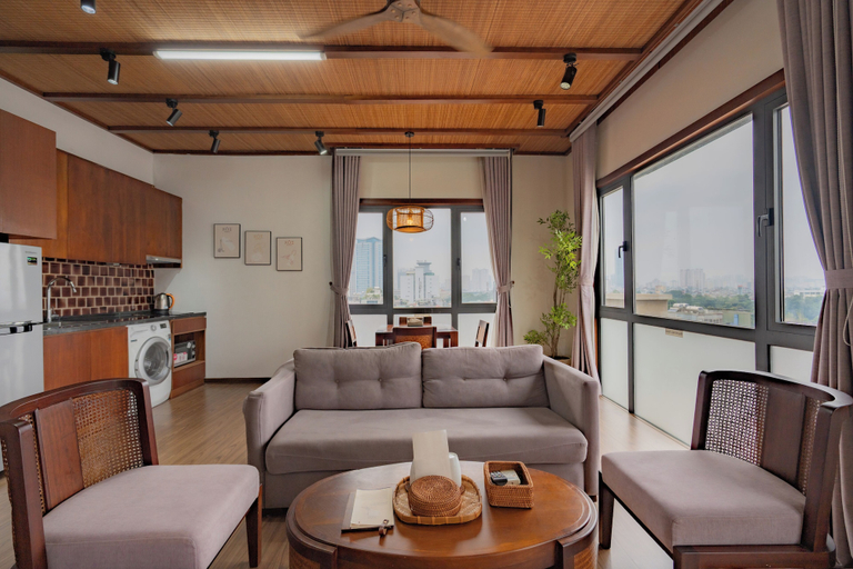 Living area 3, Sakamoto 2 Apartments by XÔI Residences, Ba Đình