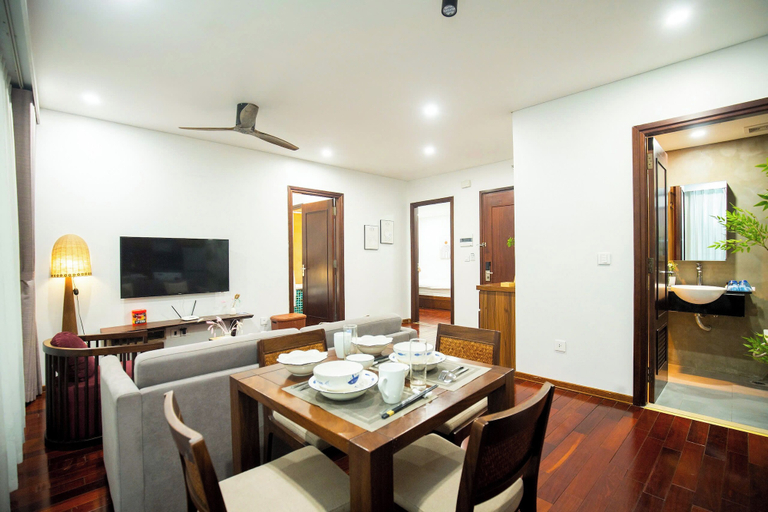 Living area 5, Sakamoto 2 Apartments by XÔI Residences, Ba Đình