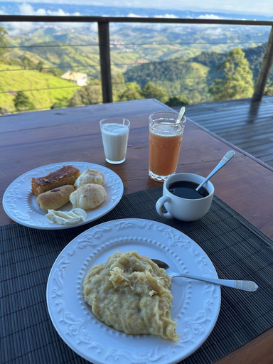 Breakfast meal, Pousada Dona Pedra, Córrego do Bom Jesus