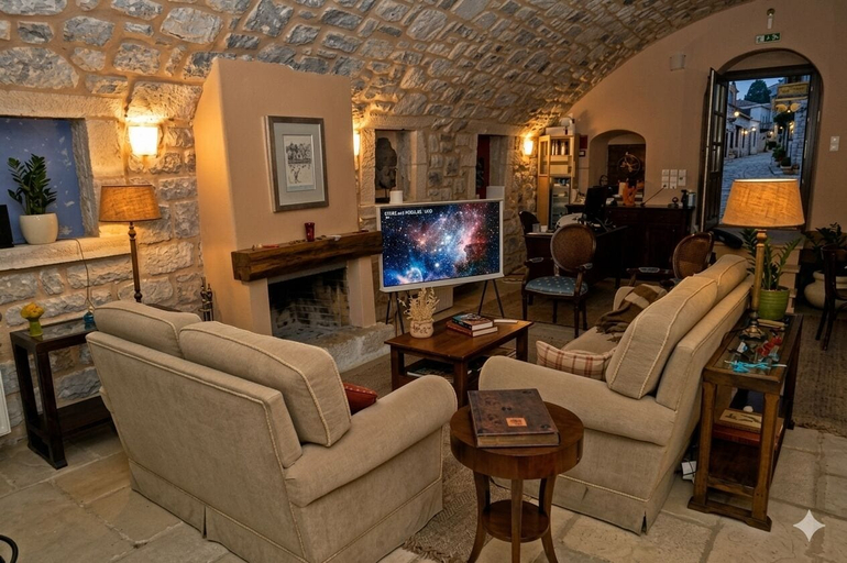 Living area, Archontiko Leontari, Peloponnese