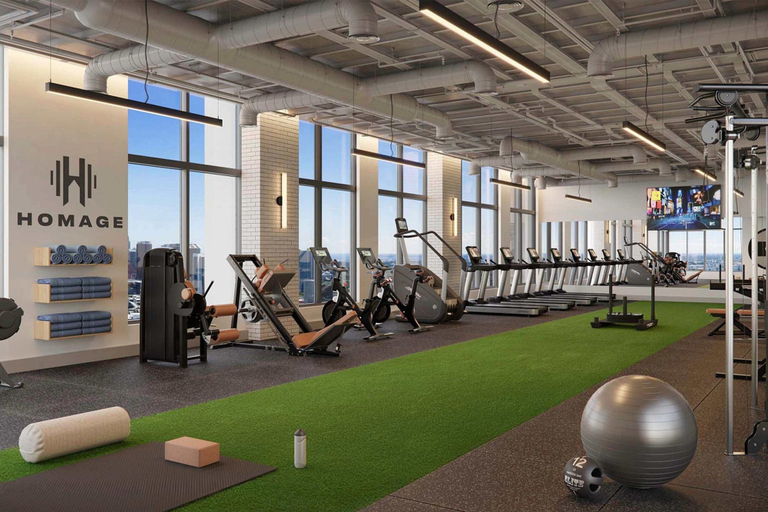 Fitness facility, Modern 2BR + Den in Downtown Miami, Miami-Dade