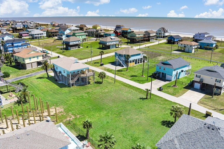 Aerial view 2, Buho Vista 2 Bedroom Home, Galveston