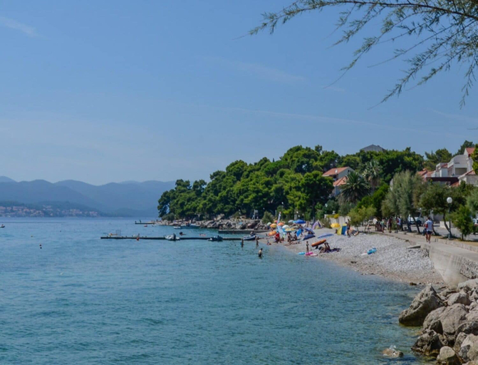 Beach 2, Apartment Rosa, Orebić