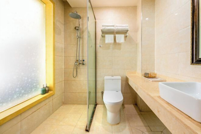 Bathroom 4, Korla Apricot Business Hotel, Bayin'gholin Mongol