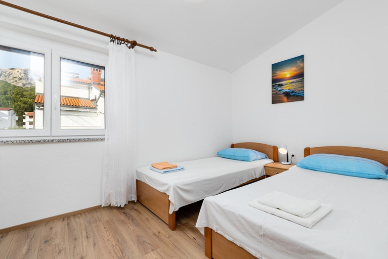 Bedroom 2, Apartments Jeka with view, Baška