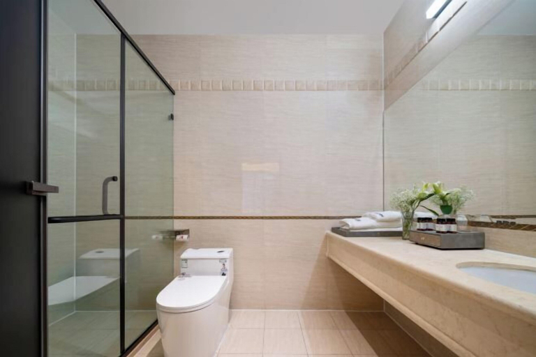 Bathroom 3, Pegasus Hotel, Ili Kazakh