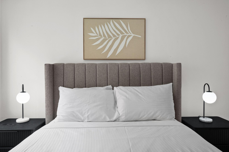 Bedroom 5, Bright 1-Bed Apartment in St Kilda, Melbourne
