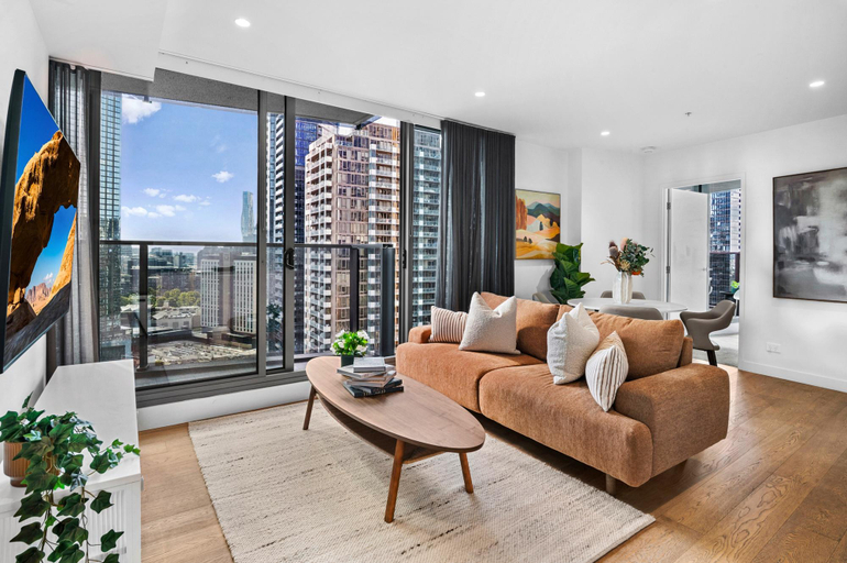 Separate living room 5, Modern Apartment with Stunning Views in Southbank, Melbourne