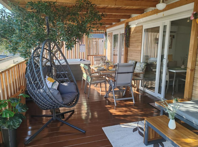 Outdoor spa tub 2, Mobile Home Annika Mar, Crikvenica