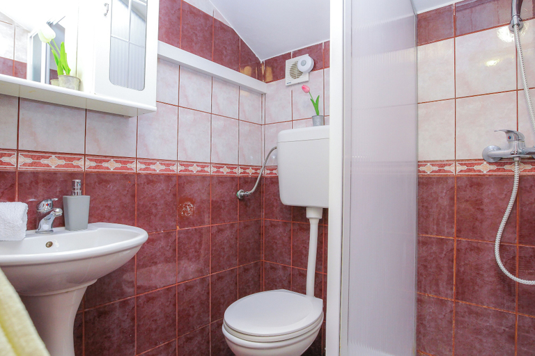 Bathroom 4, Pool Apartments Lucky Luke, Novalja