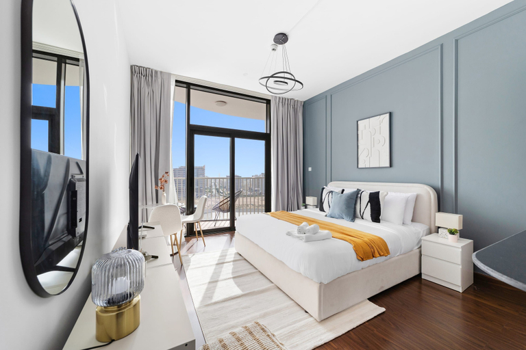 Room 3, Silkhaus Cozy Studio Balcony Binghatti Pearl, Dubai