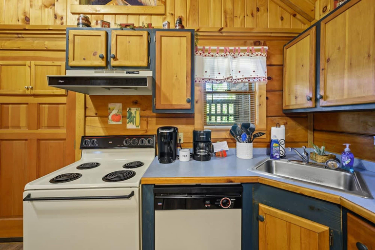 Room 2, Location Cute Studio Log Cabin Hot Tub Fireplace, Sevier
