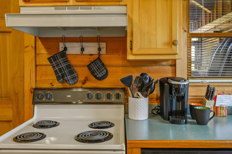 Room 5, Location Cute Studio Log Cabin Hot Tub Fireplace, Sevier