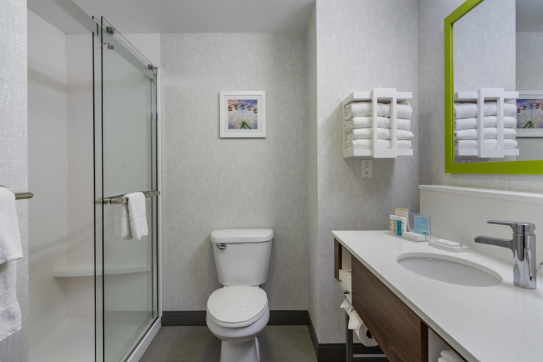 Bathroom 4, Hampton Inn & Suites by Hilton Edmonton/West, Division No. 11