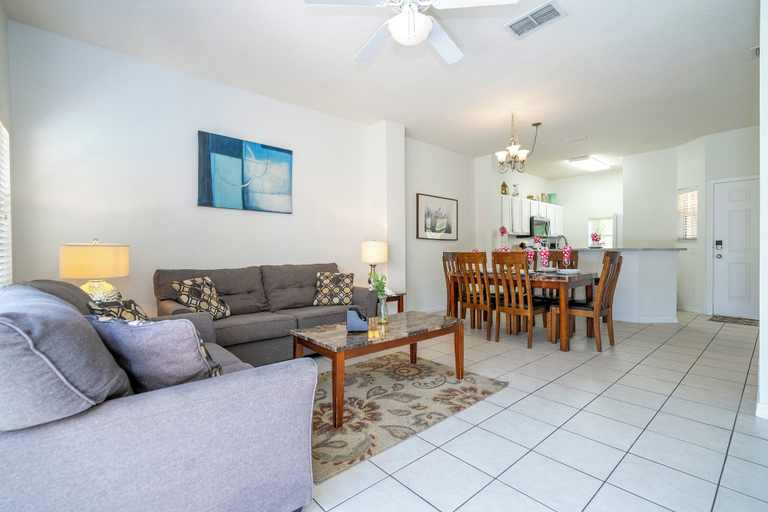 Living area 5, Bright 3B w/ Pool Close to Disney @ Encantada 8545, Osceola