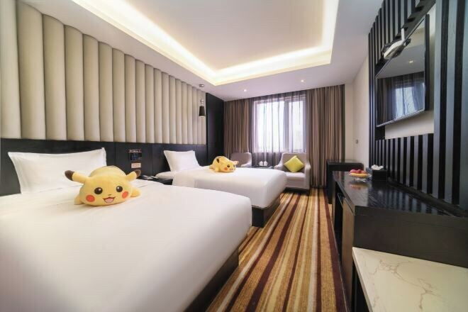 Bedroom 5, Gulong Hotel (Hanzhong High-speed Railway Station Wanbang), Hanzhong