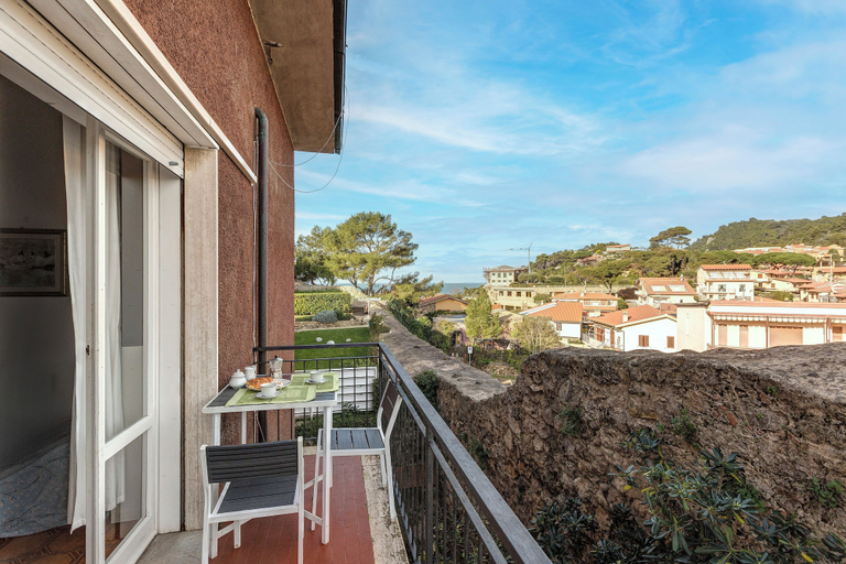 Balcony, Talamone Apartment View by Mamo Florence, Grosseto