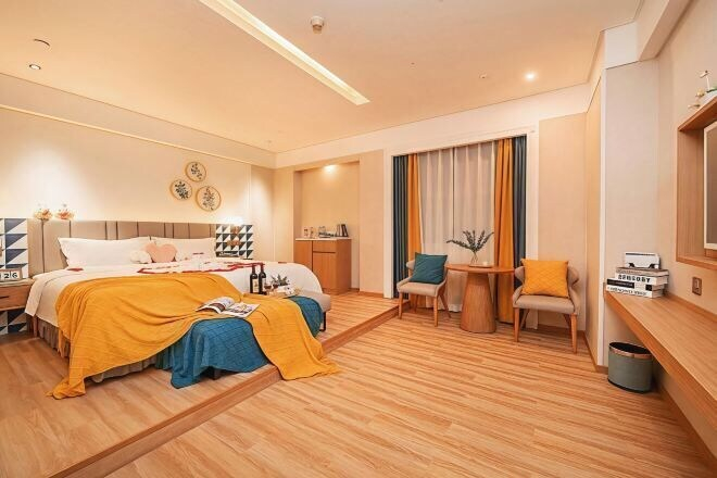Bedroom 3, Mediterranean Hotel (Dongguan Zhangmutou Station Branch), Dongguan