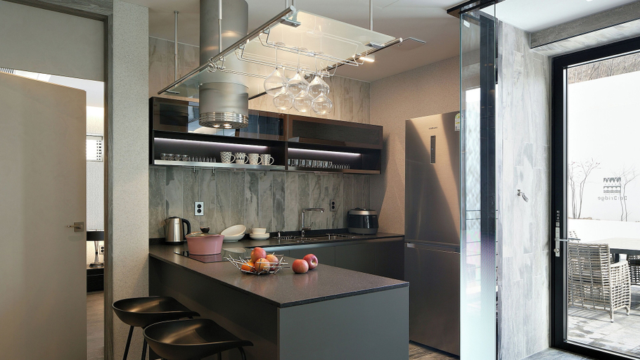 Private kitchen 3, Bebridge Pool Villa Resort, Yeongwol
