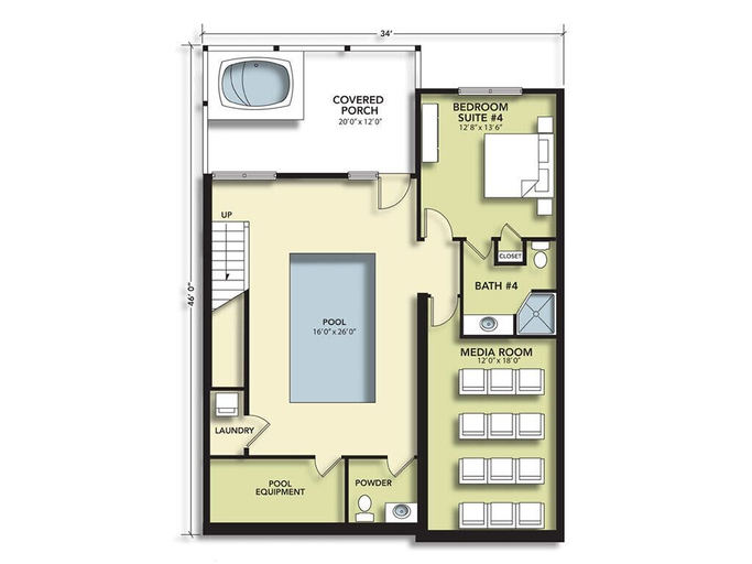 Floor plan 2, Gatlinburg Pool Pad, Sevier