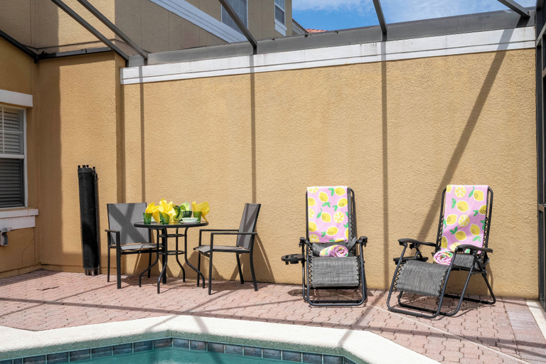 Terrace/patio, Bright 3B w/ Pool Close to Disney @ Encantada 8545, Osceola