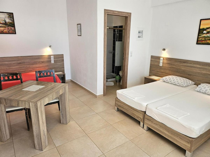 Bedroom 2, grosses Studio mit Terrasse tollen Meeresblick Villa Stephania, Crete