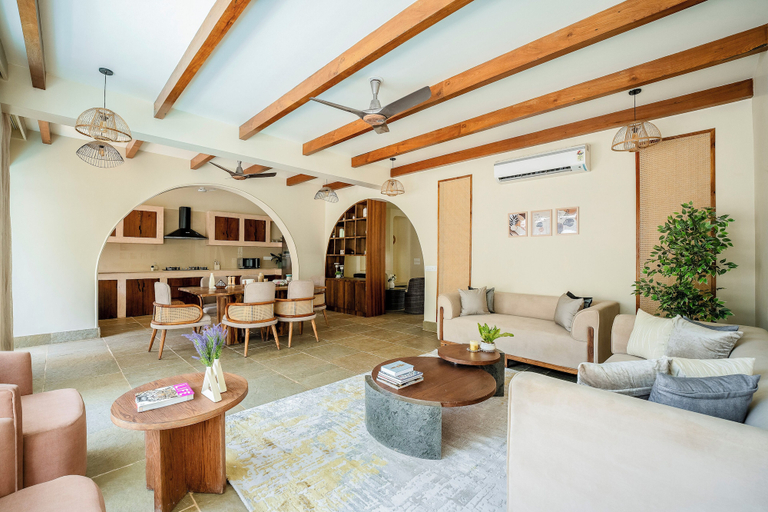 Living area 3, Staymaster White Castle-3BHK | Pvt Pool | Vagator, North Goa