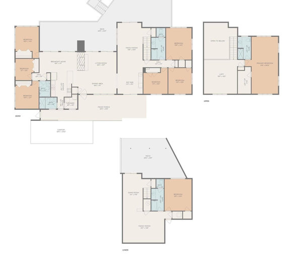 Floor plan, Thomwells Family Affair - Private Dock, Sleeps 18!, Pittsylvania