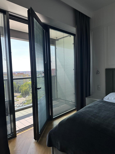 Bedroom 1, Hanza Tower Apartments Premium, Szczecin