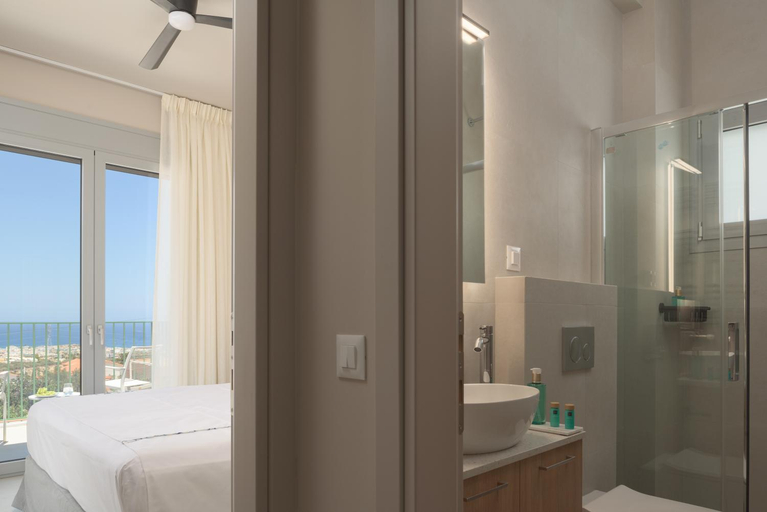 Bedroom 2, Olvios Villas, with 35m2 Pool & SeaViews, By ThinkVilla, Crete