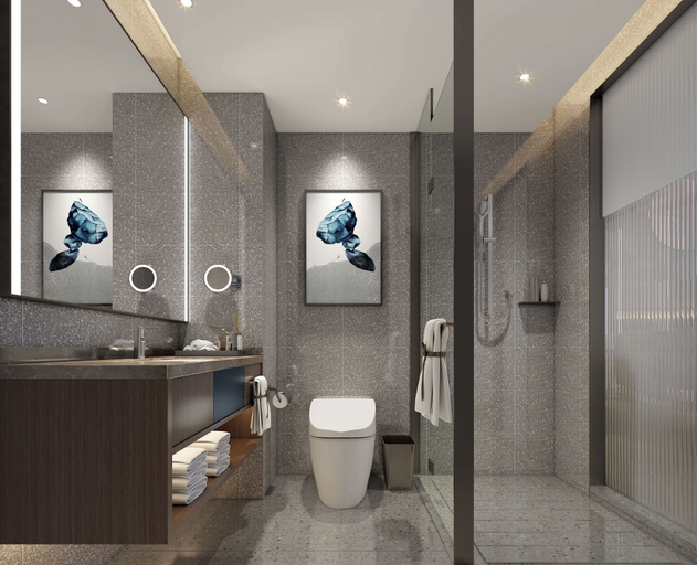 Bathroom 3, Jinglai Zhenxuan Jiudian, Shanghai