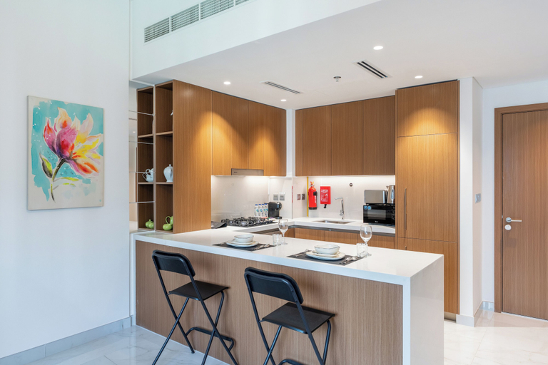 Private kitchen 2, PVH - Azizi Mirage 1 - Tranquil 1 BR, Dubai