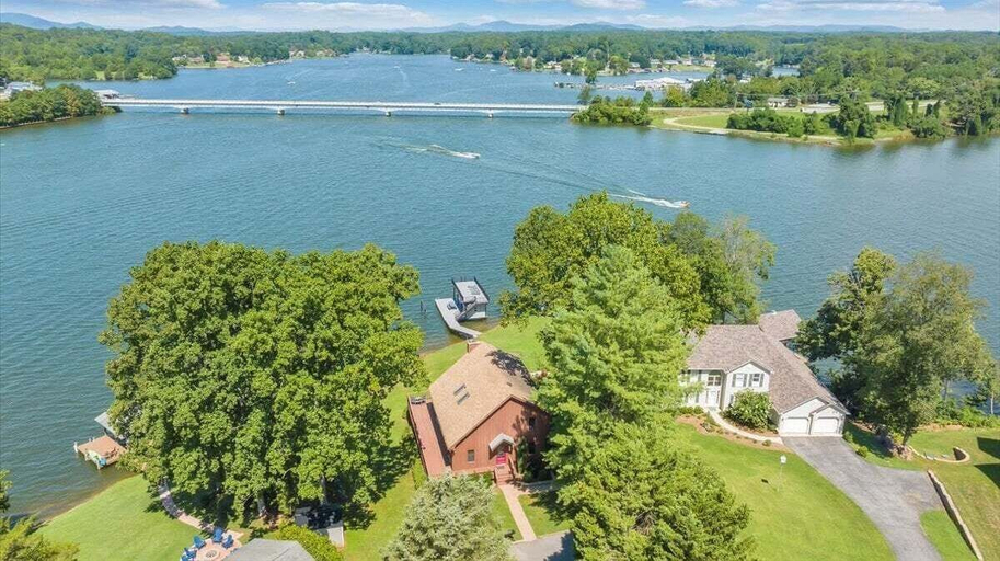 Aerial view 4, Pine Knob Point - Lakehouse w/ Private Dock, Bedford