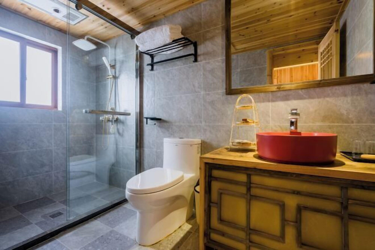 Bathroom 3, Zhiyuan. Wanwentang Homestay, Shangrao