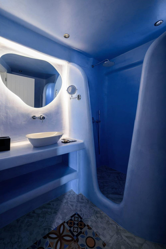 Bathroom 4, Exquisite Santorini Villa Villa Luna 3 Bedrooms Breathtaking Sea Views, South Aegean