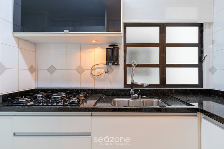 Private kitchen 3, Apartin a Building W/parking in Joao Paulo Boo0301, Florianopolis