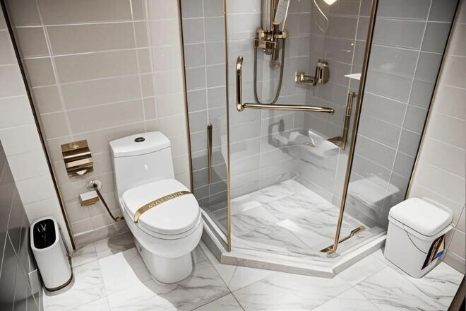 Bathroom 4, Tianhe Hotel, Tonghua