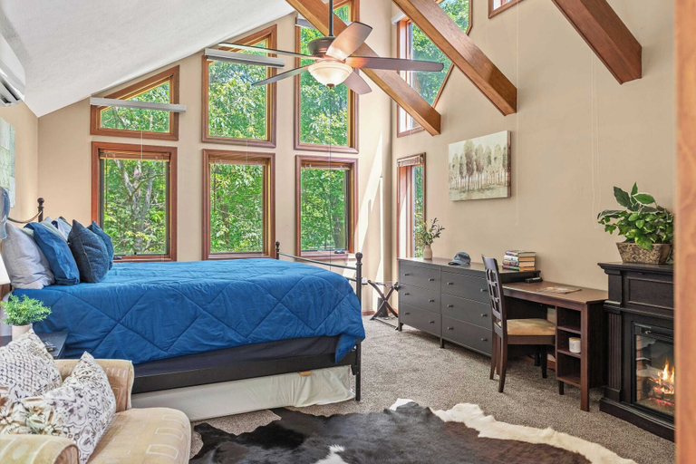 Bedroom 4, Poconos Escape w/ Game Room, Poker Loft, Fire Pit + Spacious Deck, Carbon