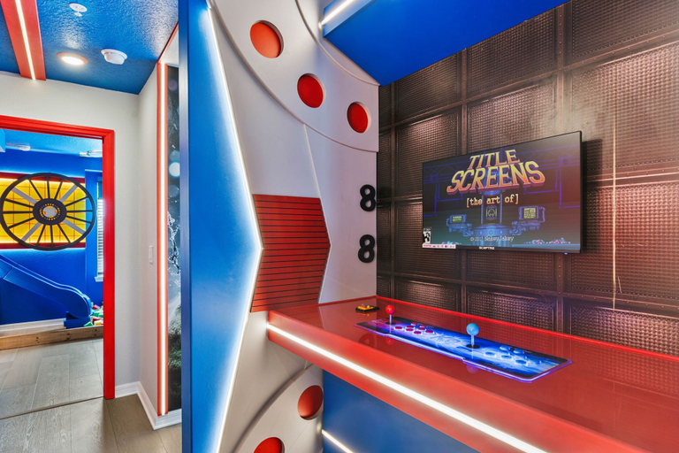 Game room 4, Designer 5BR GameLoft, Foam Pit & Lazy River 16164, Lake