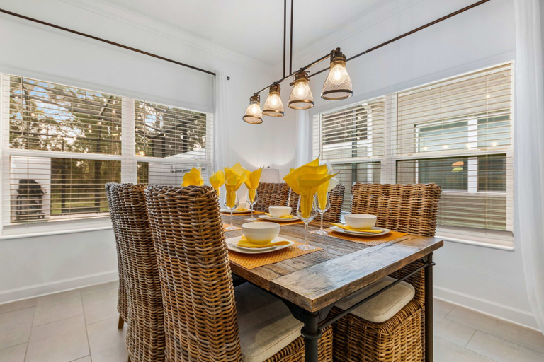 Dining room 3, South-Facing Pool 5BR Storey Lake Lazy River 2437, Osceola