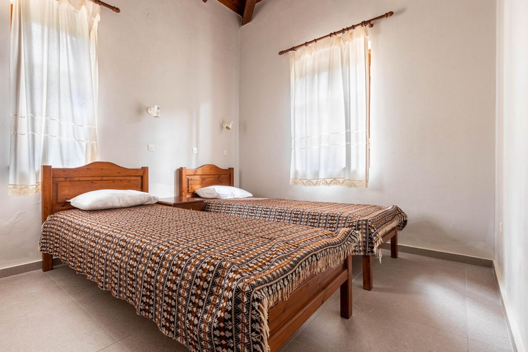 Bedroom 2, Porto Kalamitsi Stone-built Bungalows, Peloponnese
