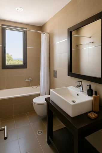 Bathroom, Villa Solmar Rhodes, South Aegean